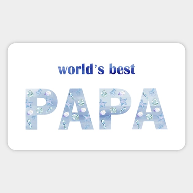 Worlds best papa Sticker by LatiendadeAryam